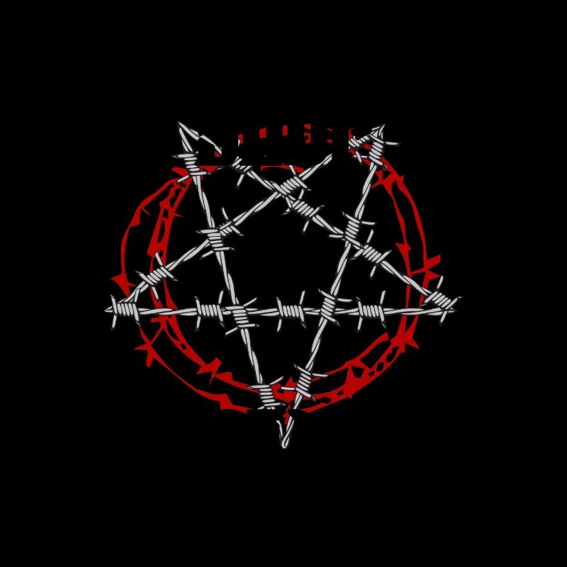 Satan Beelzebub Devil Gothic Pentagram Mystical