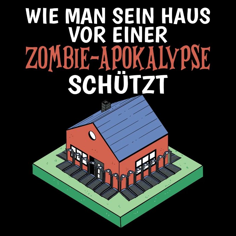 Lustiges Zombie Apokalypse Survival Meme