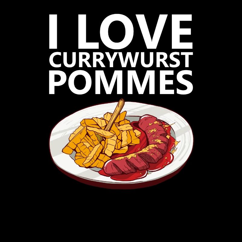 Currywurst Pommes Bratwurst Ruhrpott Ruhrgebiet