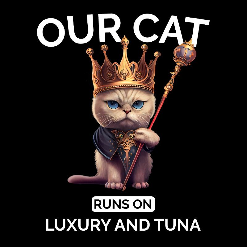 Cat Mom Dad Crown Cat Lover