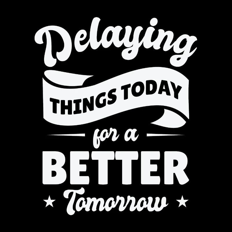 Procrastinating Vintage Fan Procrastinator