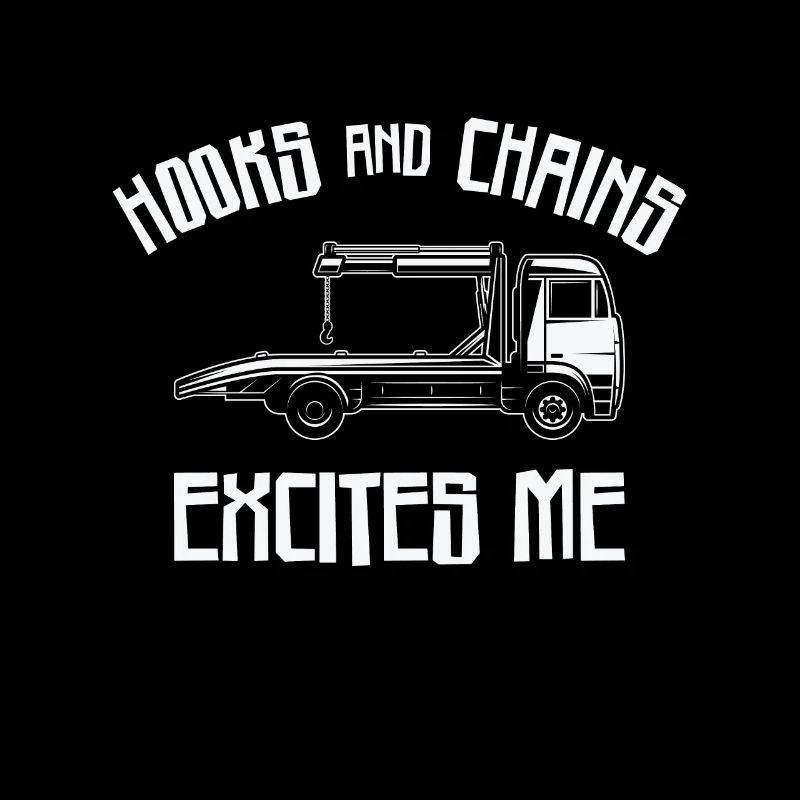 Tow Truck Driver Breakdown Lorry Hooks Chains