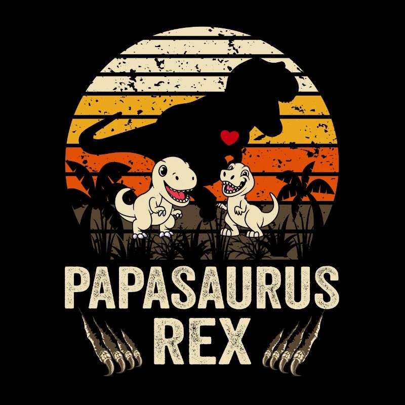 Papasaurus Rex Dinosaurier T-Rex Papa Vatertag