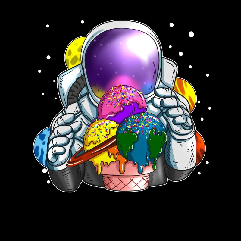 Astronauten Eiscreme Kosmonaut Eiskugeln Weltall