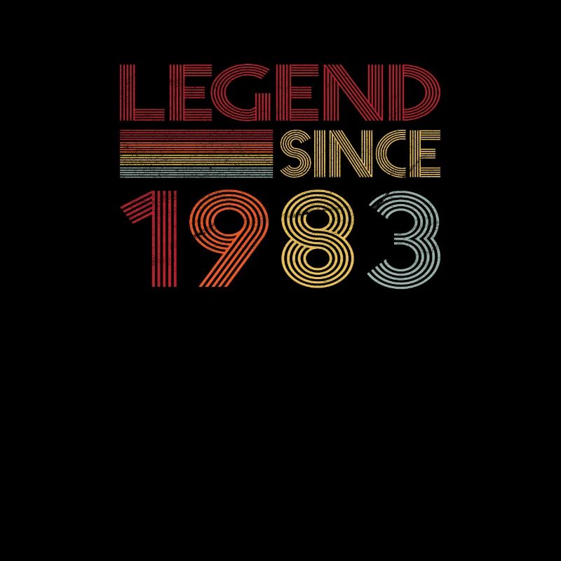 1983 Geburtstag Legend since Retro Vintage