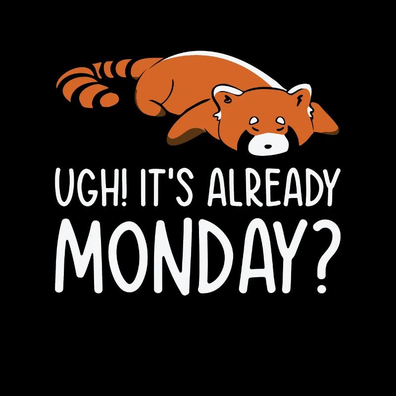 Red Panda Sleeping Cute Animal Lazy Monday