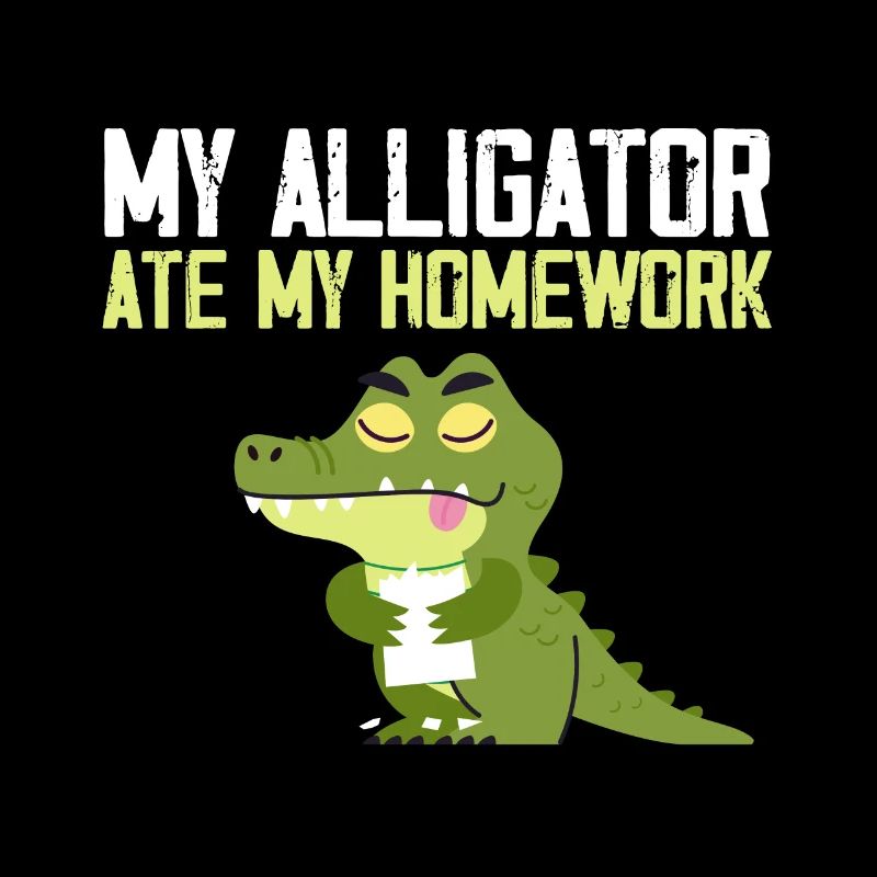 Mon alligator a mangé mes devoirs