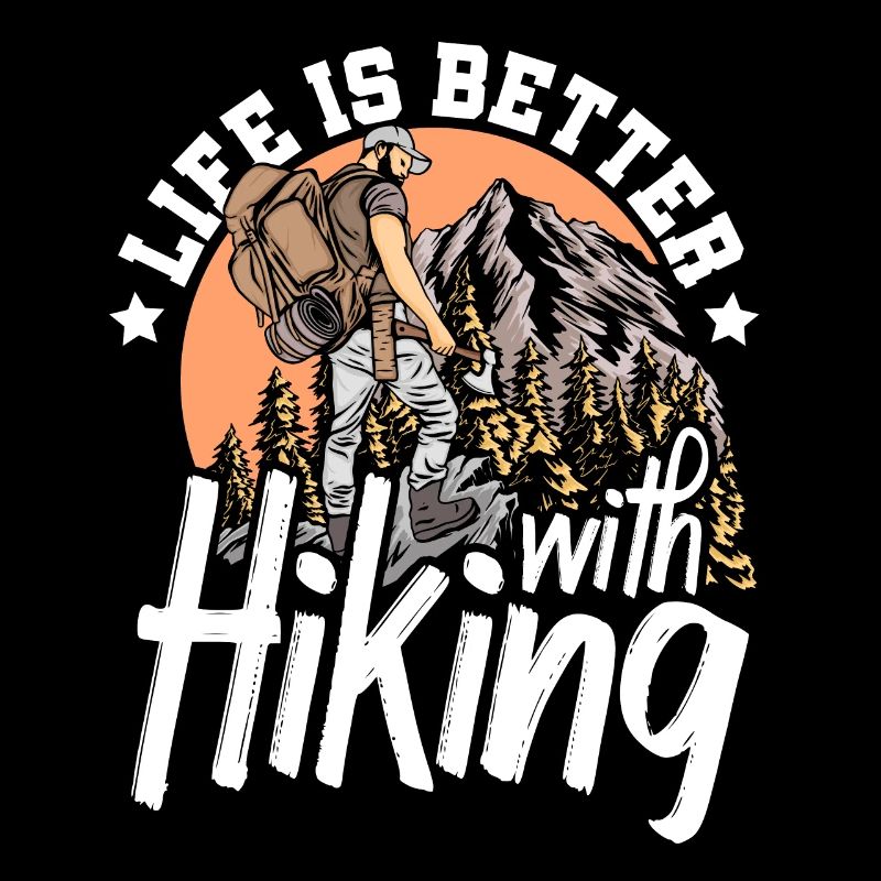 Life is better with hiking mountain backpack