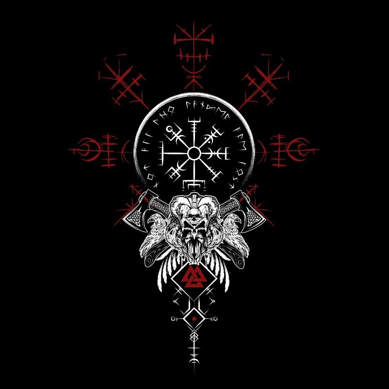 Celtic Vikinger Vegvisir compas Vikings