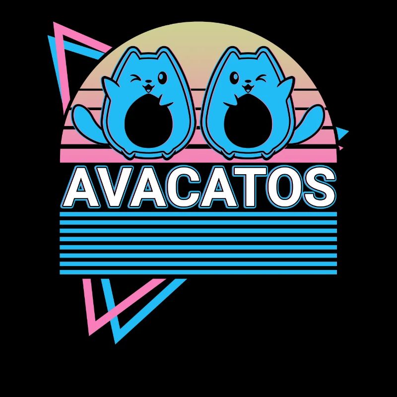 Drôle d’avocat rétro de chat