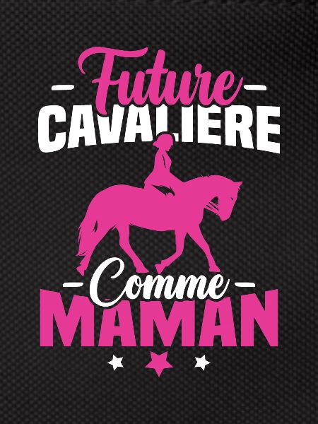 Future cavalière comme maman