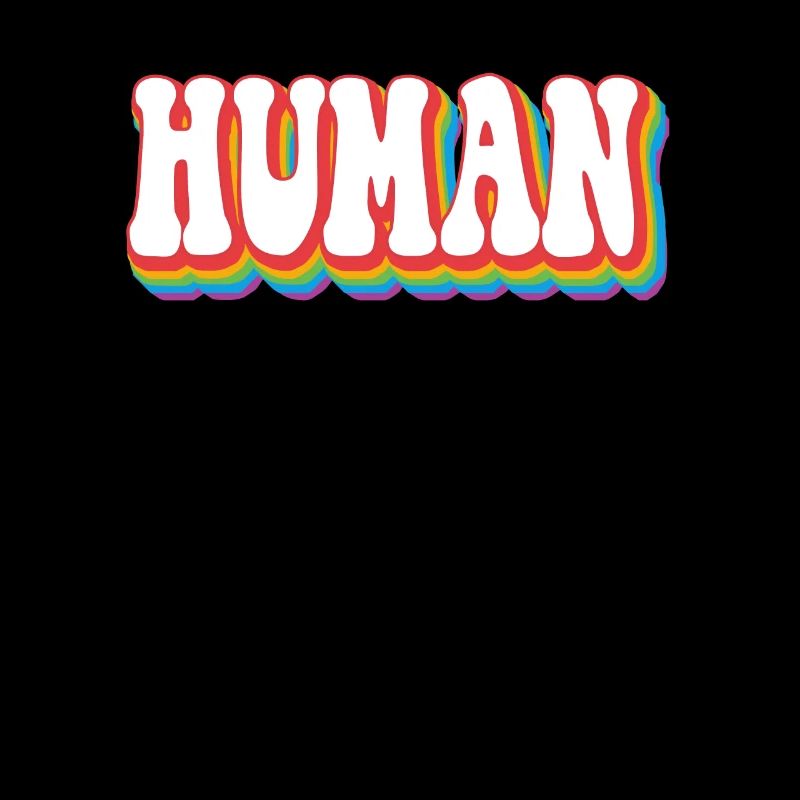 Support Pride Rainbow LGBTQ+ - Human