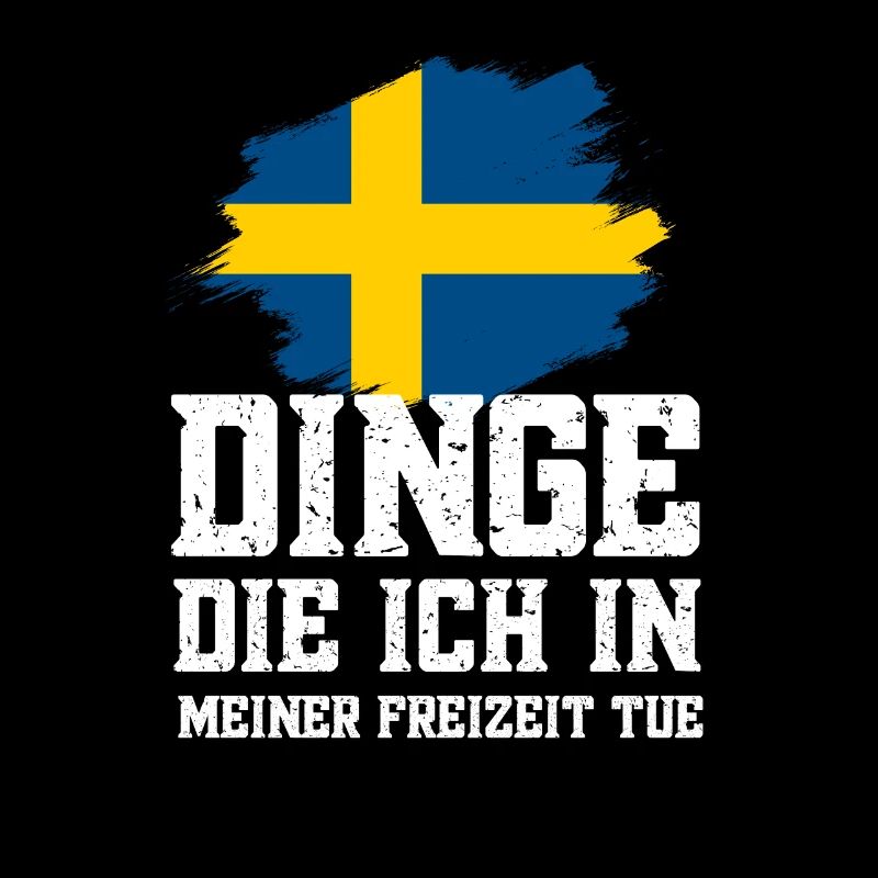 Dinge in Freizeit Schweden Flagge Urlaub Geschenk