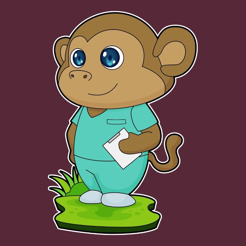 Monkey Nurse Sticky Notes