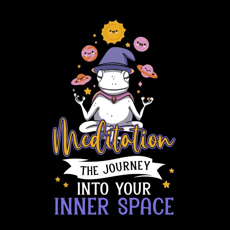 Space Mushroom Meditating Solar System Science Fan