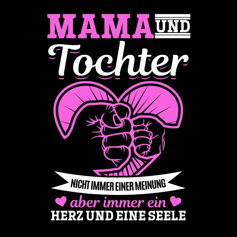tolles Muttertag Spruch - ein Herz und eine Seele.
