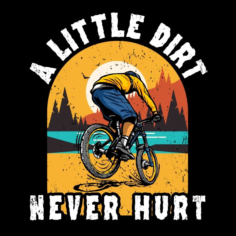 Lustiger Mountainbiker Spruch