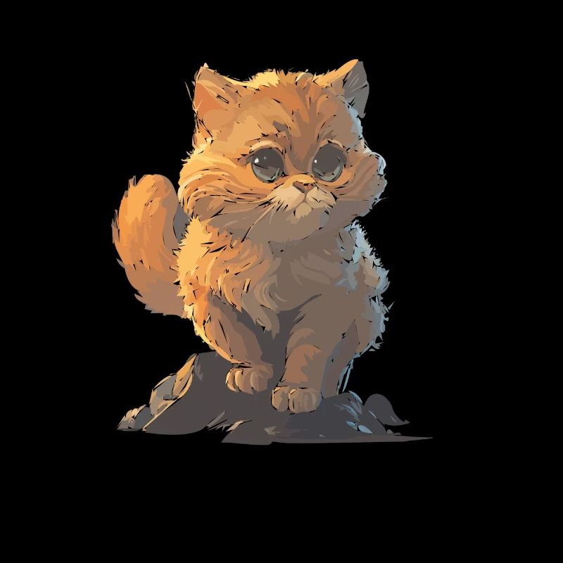 Dessin de chat mignon