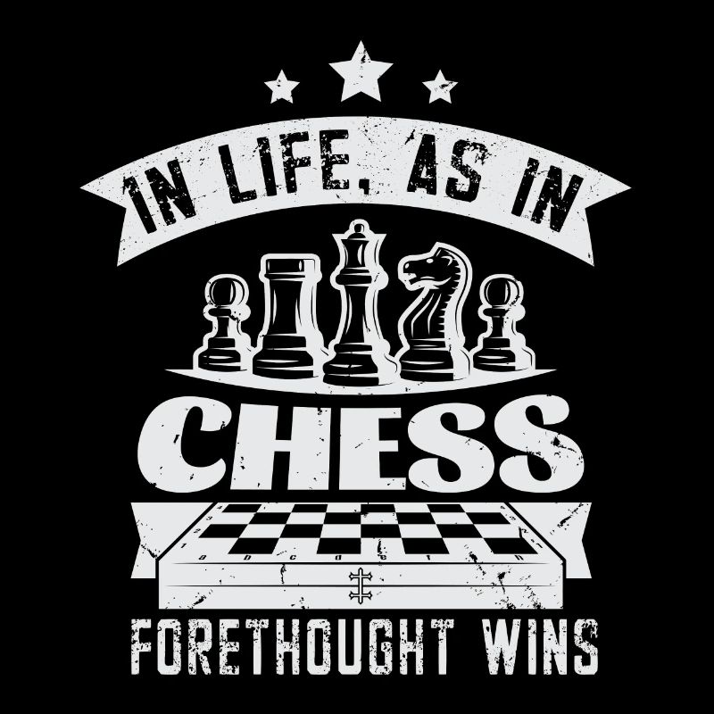 Lusitger Schachspieler Spruch I Schach