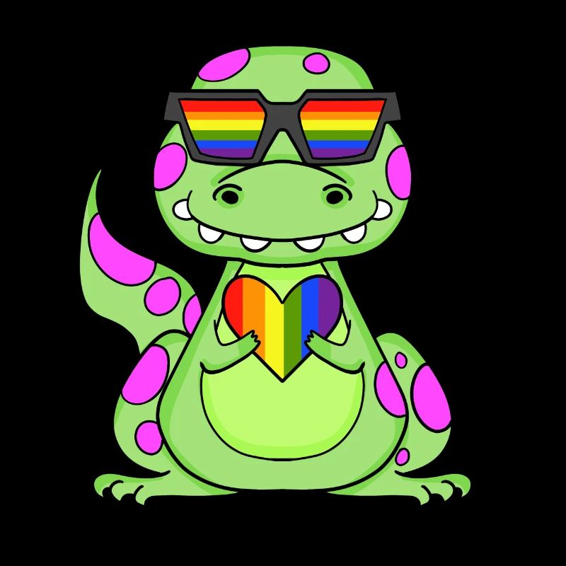 Dino Regenbogen Herz