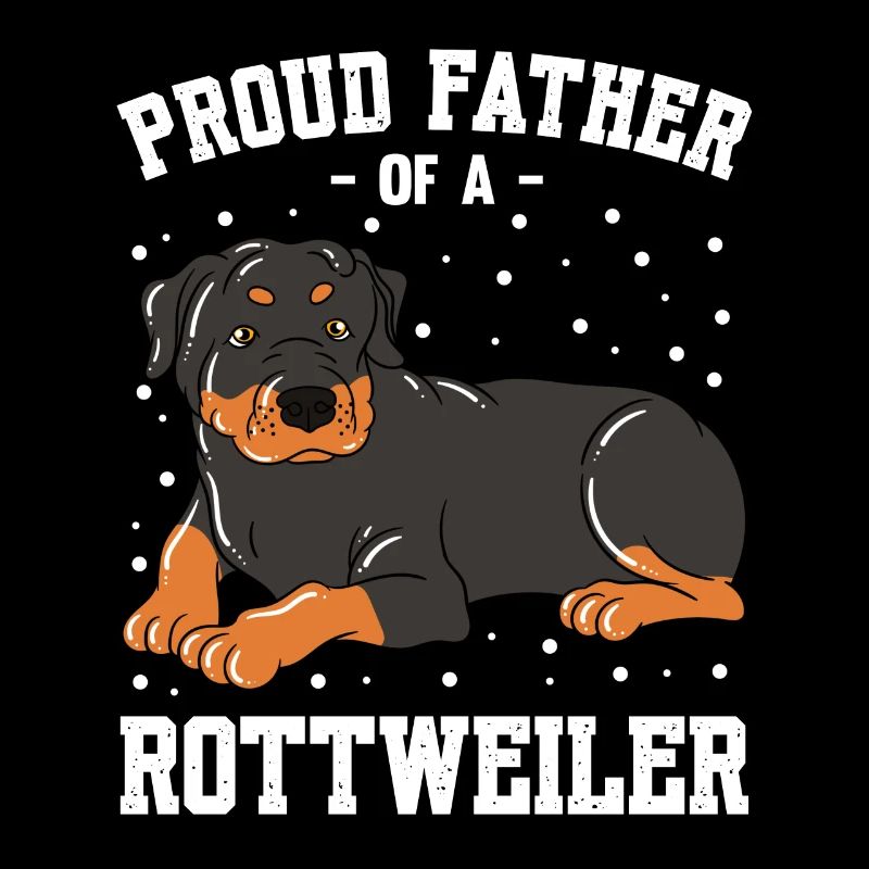 Fier père d’un Rottweiler