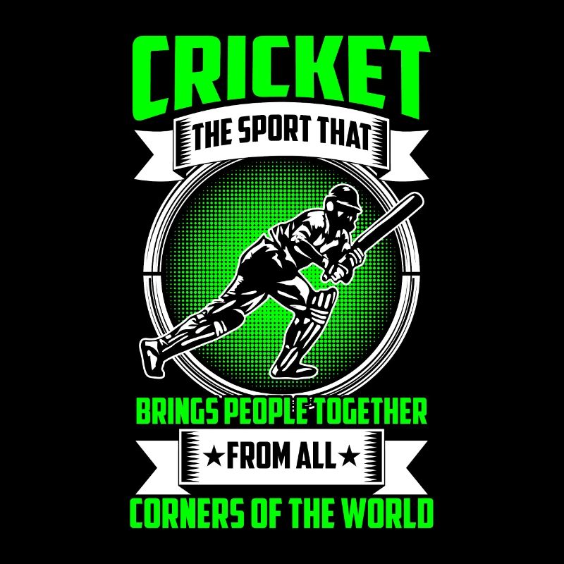 Cricket sport, the human being