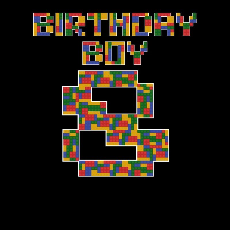 Süßes 8. Geburtstagsgeschenk 8 Jahre altes Blockgebäude