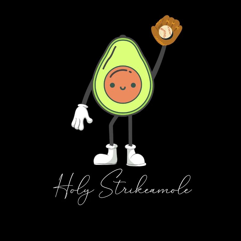 Holy Strikeamole Baseball Softball Avocat