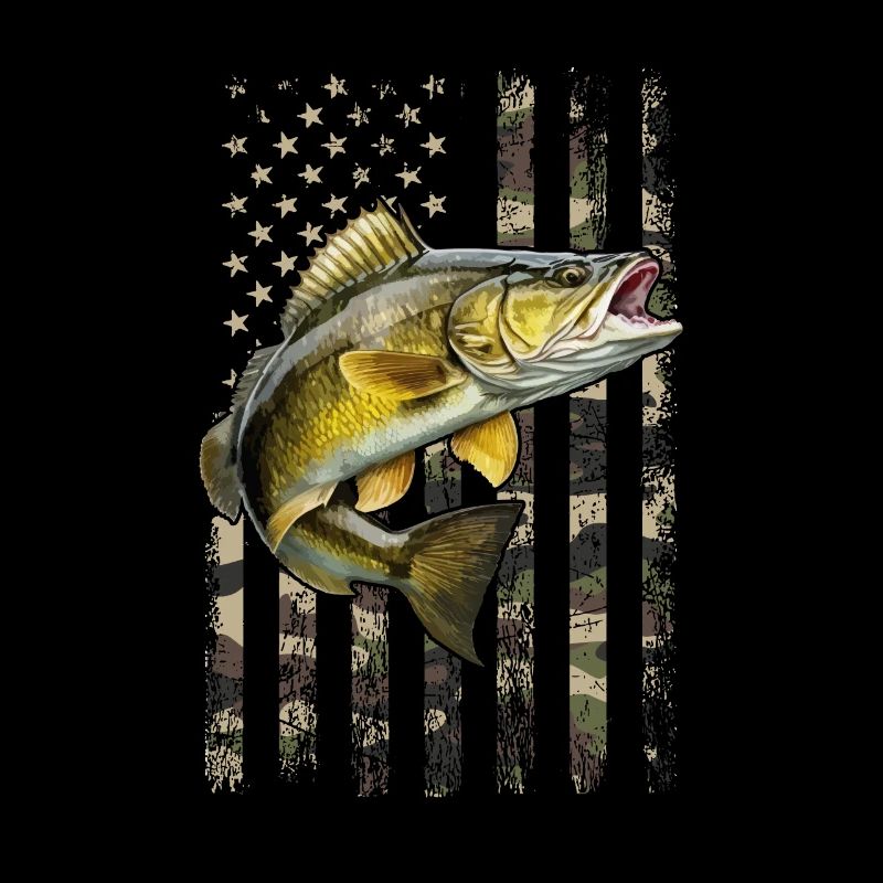 doré jaune drapeau américain, Pêche