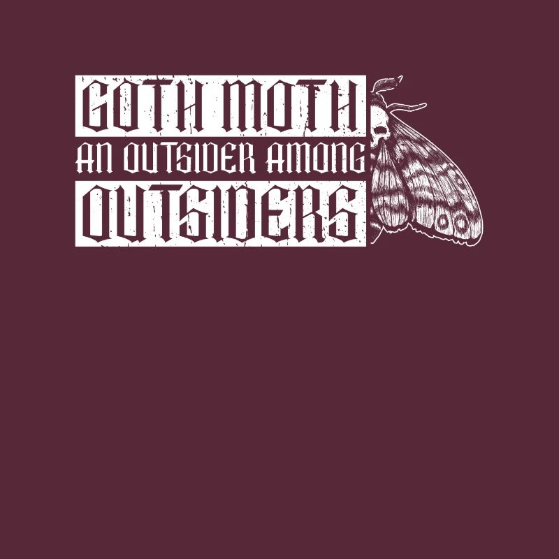 Goth Moth outsiders among outsiders Gothic