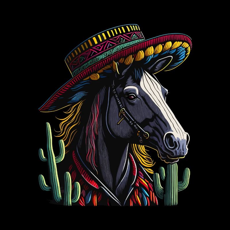 Cinco de Mayo Pferd nach mexikanischer Art mit