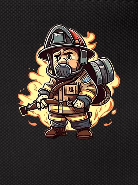 Fireman Cartoon style