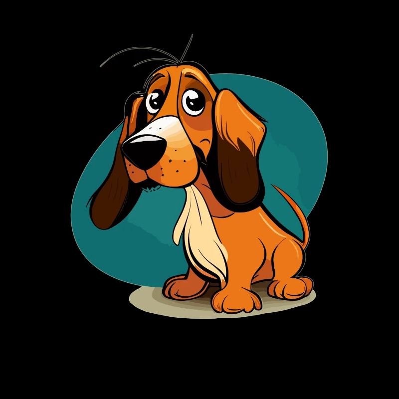 Chien dans le style comique