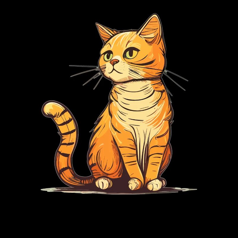 Cat in comic style