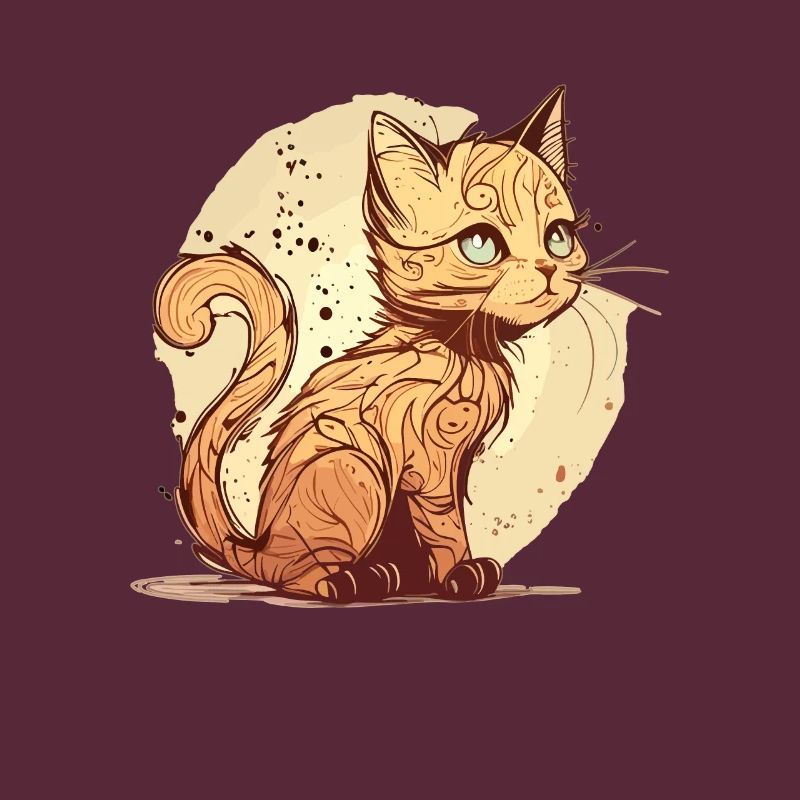 Chat dans le style comique