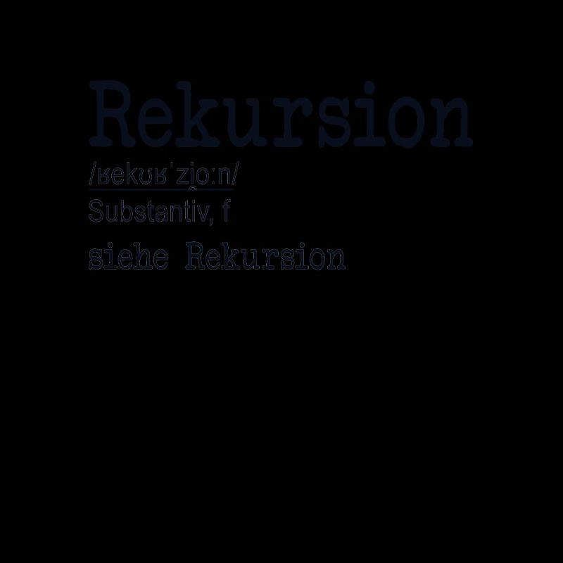 Rekursion Definition Softwareentwickler Coder