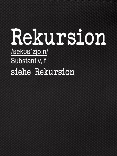 Rekursion Definition Softwareentwickler Coder