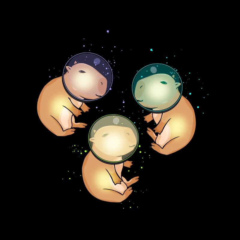 Capybara Gift Astronaut Space Capybara