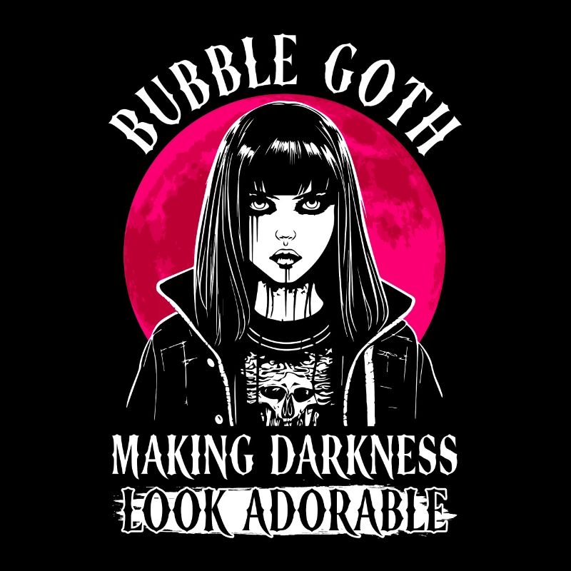Bubble Goth darkness looks adorable - Goth