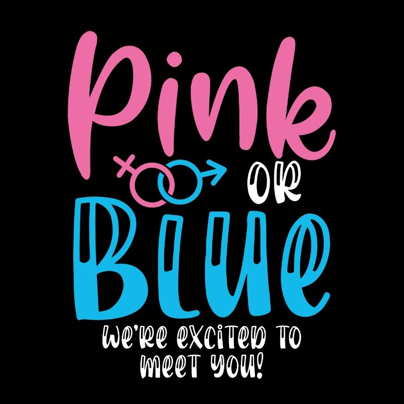 Pink Oder Blau Waren Aufgeregt, Um Dich