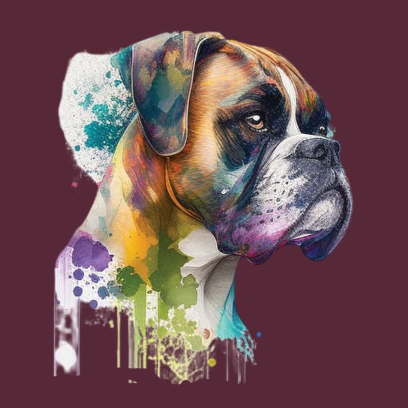 Conception de l’aquarelle allemande Boxer Dog