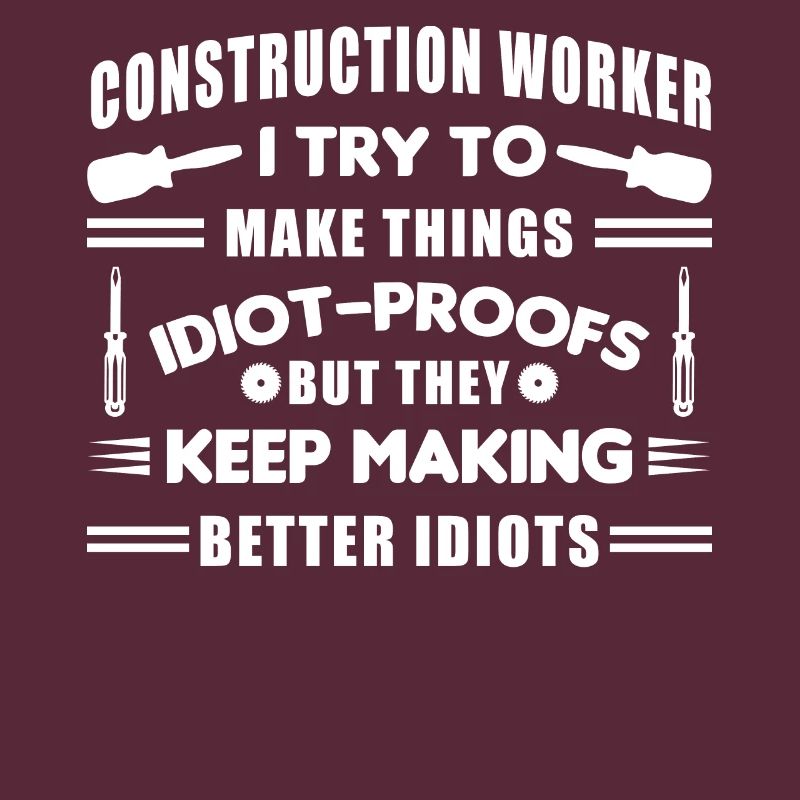 Construction Design For Men Daddy Construction Worker