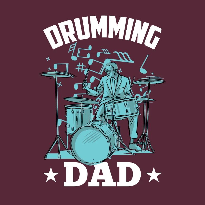 Drummer Father Drumming Drums