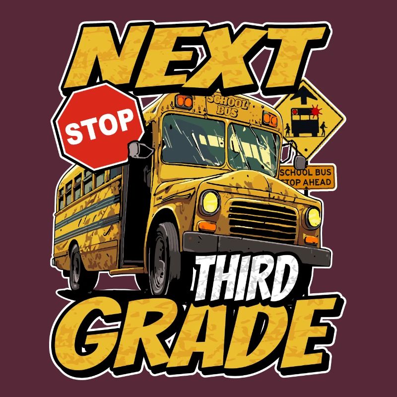 Next stop: Third 3rd grade - school bus