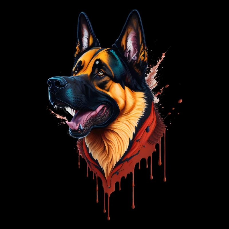 German Shepherd German Shepherd SplashArt