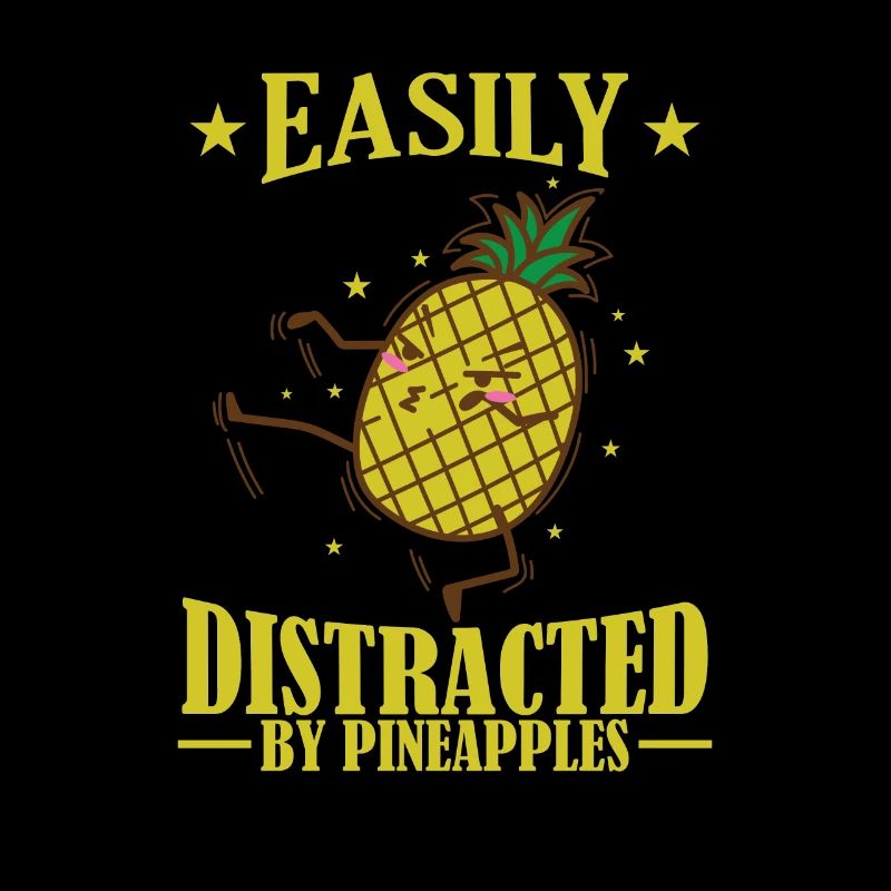 Facilement distrait par les ananas frucht