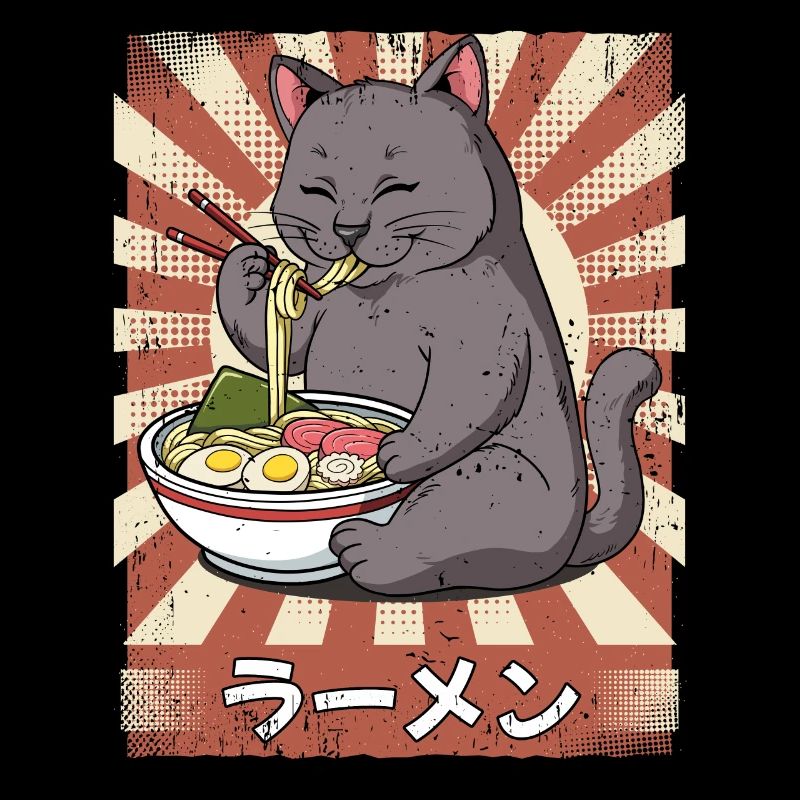 ramen cat noodle soup ramen