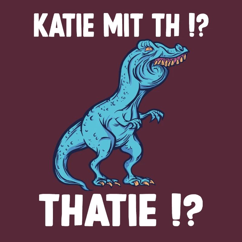 Katie oder Kathie T-Rex Überbiss Dinosaurier Meme
