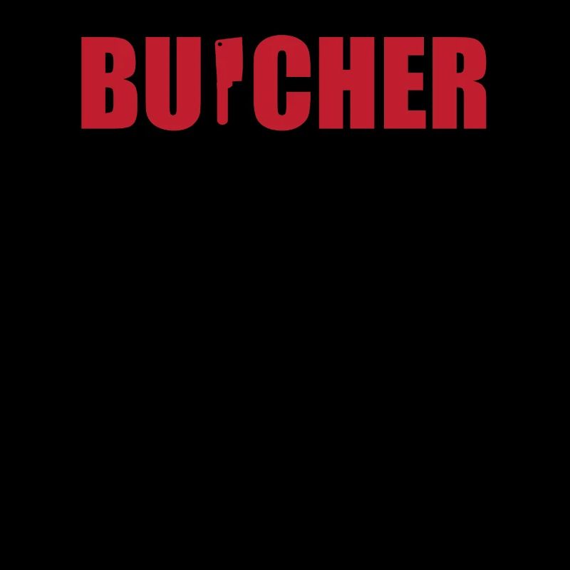 Drôle de couteau de boucher papa couperet