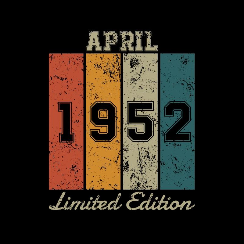 Geburtstag: April 1952 - Limited Edition Retro